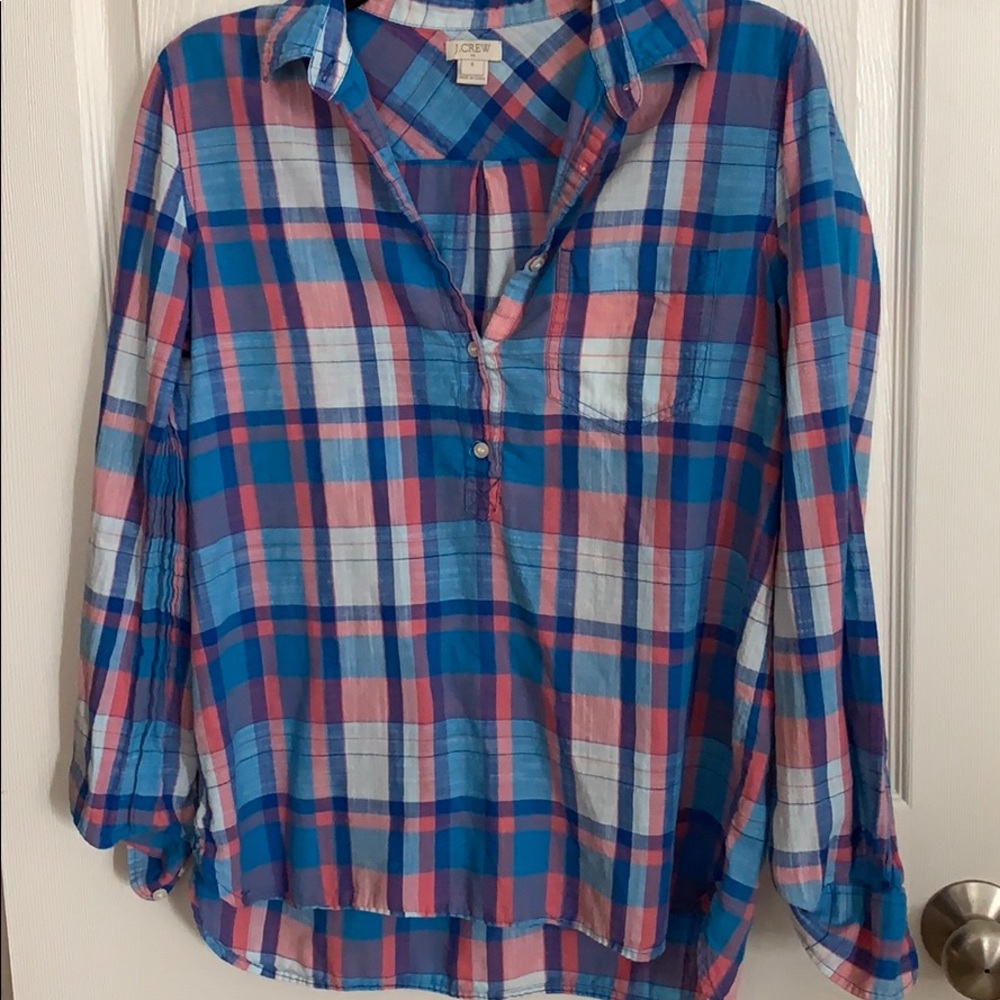J Crew plaid shirt size small